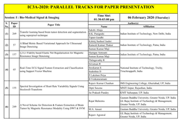 Ic3a-2020: Parallel Tracks for Paper Presentation