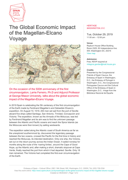 The Global Economic Impact of the Magellan-Elcano Voyage