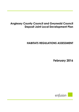 Habitat Regulations Assessment of Revised Draft Water Resources Management Plan 2013 – Assessment of Preferred Options