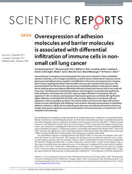 Small Cell Lung Cancer Young Kwang Chae1,2, Wooyoung M