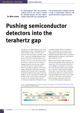Pushing Semiconductor Detectors Into the Terahertz Gap