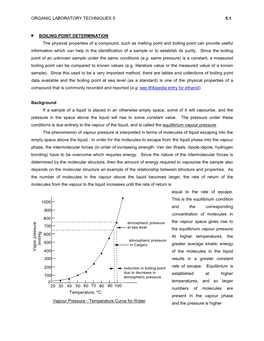 Boiling Point Determination