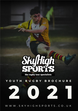 The 2021 Youth Rugby Tour Brochure