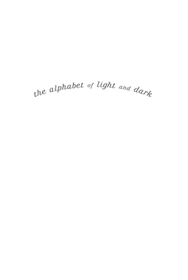 Danielle Wood – the Alphabet of Light and Dark