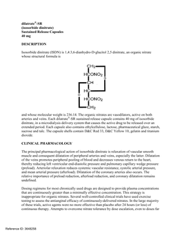Isosorbide Dinitrate) Sustained Release Capsules 40 Mg