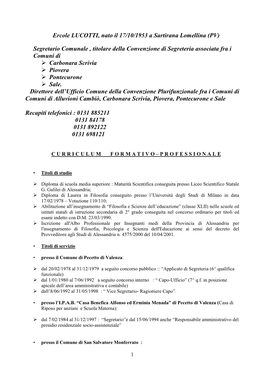 Curriculum Ercole Lucotti Siti 2014