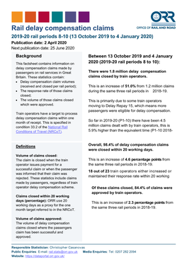 Rail Delay Compensation Claims