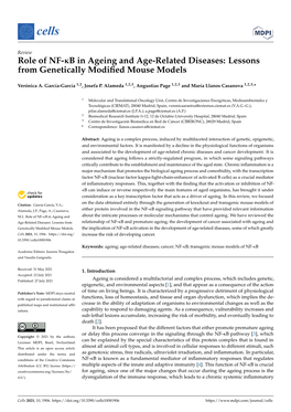 Role of NF-Κb in Ageing and Age-Related Diseases: Lessons from Genetically Modiﬁed Mouse Models