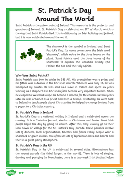 St. Patrick's Day Around the World