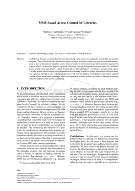 MMU-Based Access Control for Libraries