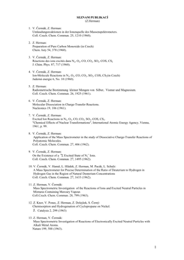 List of Publications