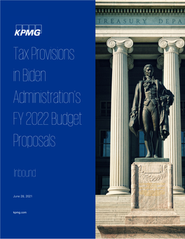 Inbound Tax Provisions in the Biden Administration's FY 2022 Budget