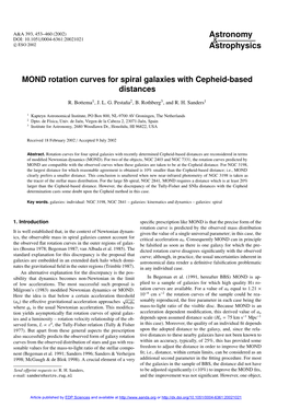 MOND Rotation Curves for Spiral Galaxies with Cepheid-Based Distances