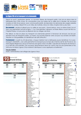 La Ligne 90 Et Le Transport À La Demande