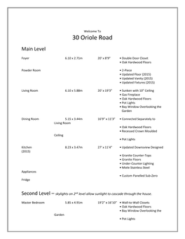 Feature Sheet