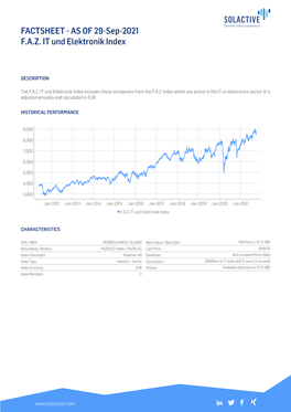 FACTSHEET - AS of 29-Sep-2021 F.A.Z