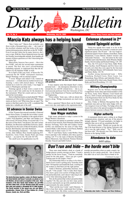 Marcia Katz Always Has a Helping Hand