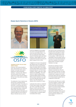 Olympic Sports Federations of Oceania (OSFO)