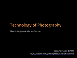 Technology of Photography