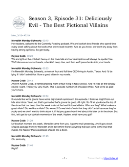 The Best Fictional Villains