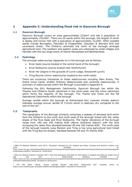 Understanding Flood Risk in Dacorum Borough