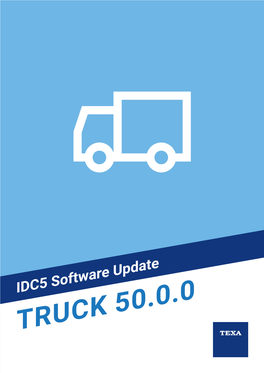 IDC5 Software Update TRUCK 50.0.0 Index