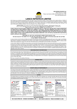 Lanco Infratech Limited