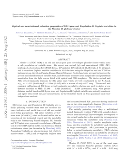 Arxiv:2108.11388V1 [Astro-Ph.SR] 25 Aug 2021