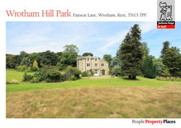 Wrotham Hill Park Fairseat Lane, Wrotham, Kent, TN15 7PY