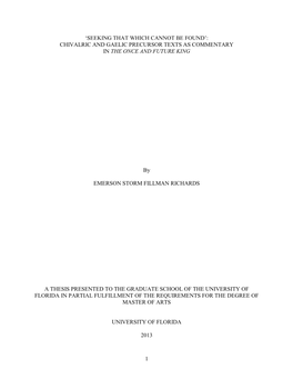 University of Florida Thesis Or Dissertation Formatting