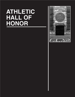 Athletic Hall of Honor Colgate Athletic History