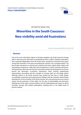 Minorities in the South Caucasus: New Visibility Amid Old Frustrations