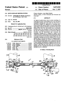 United States Patent [191 [11] Patent Number: 5,673,925 Stewart [45] Date of Patent: Oct