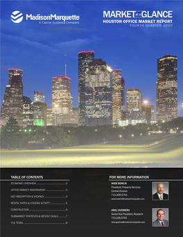 Houston Office Market Report Fourth Quarter 2020