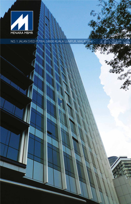 No. 1 Jalan Syed Putra, 58000 Kuala Lumpur, Malaysia. Environmentally Friendly Corporate Office Tower with Flexible Suite Configurations