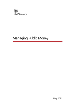 Managing Public Money