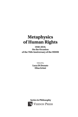 Metaphysics of Human Rights 1948-2018