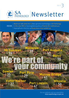 SA Pathology Newsletter 3 Issue 3