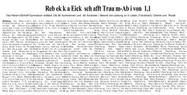 Rebekka Eick Schafft Traum-Abi Von