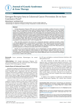 Estrogen Receptor Beta in Colorectal Cancer