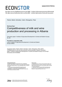 Quantitative Analysis of the Impacts of Croatia's Agricultural Trade