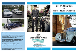 Our Wedding Cars & Tic Tac Tours & Charters