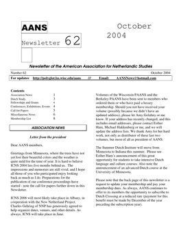 AANS October 2004