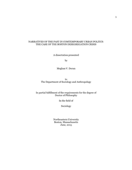 The Case of the Boston Desegregation Crisis