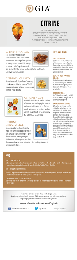 GIA's Citrine Buying Guide