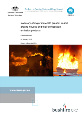 Inventory of Major Materials Present in and Around Houses and Their Combustion Emission Products