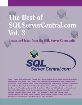 The Best of Sqlservercentral.Com Vol. 3