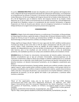 El Suscrito, ARMANDO RÍOS PITER, Senador De La República Ante La LXIII Legislatura Del Congreso De La Unión, Integrante Del G