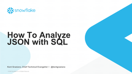 How to Analyze JSON with SQL