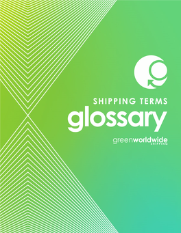 Glossary of Shipping Terms